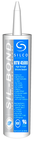 Guarnizione in silicone ad alta temperatura SIL-BOND RTV4500 per Electrolux 5611-3-10, colore bianco 